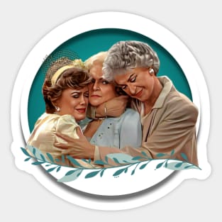 Golden Girls Hugging Sticker